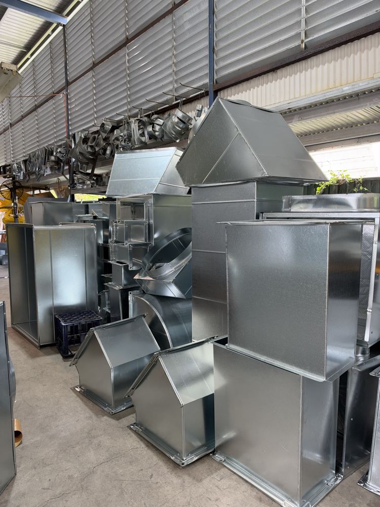 Finished fittings on the factory floor